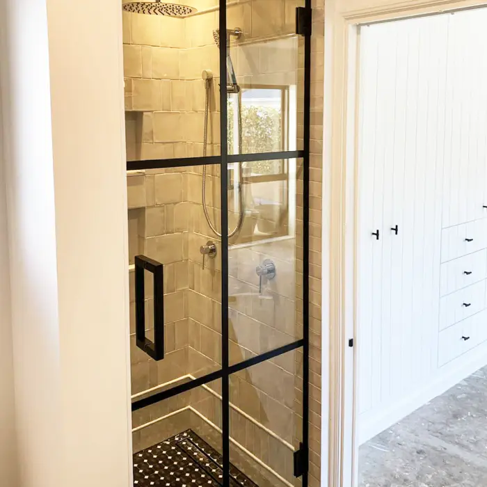 Alcove Shower black channel photoshop