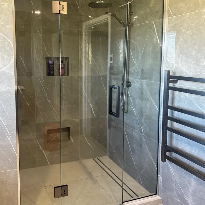 Alcove shower Waldinar Silver photoshop