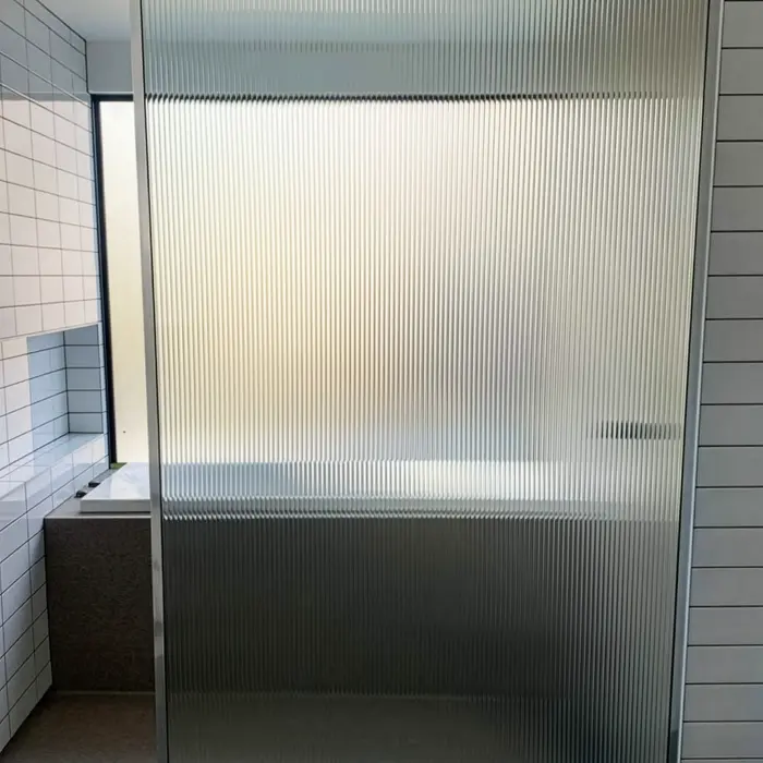 Fluted Shower screen photoshop