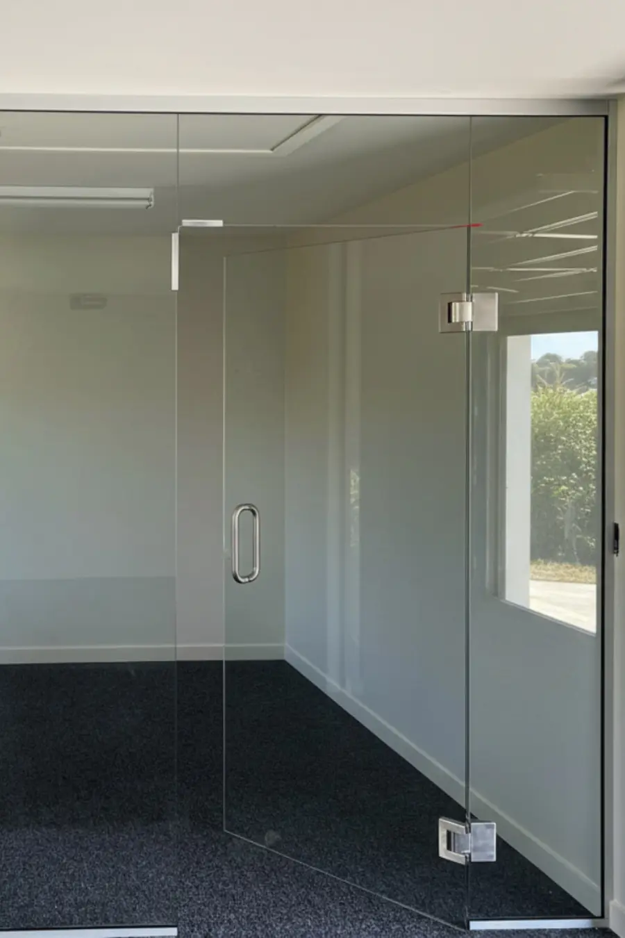Glass partitions photoshop Andrew Mitchell