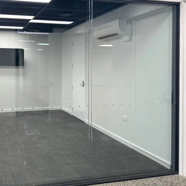 Glass Partition black edges