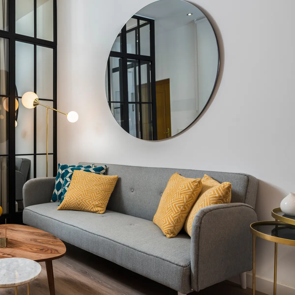 Frameless Round Mirror Christchurch