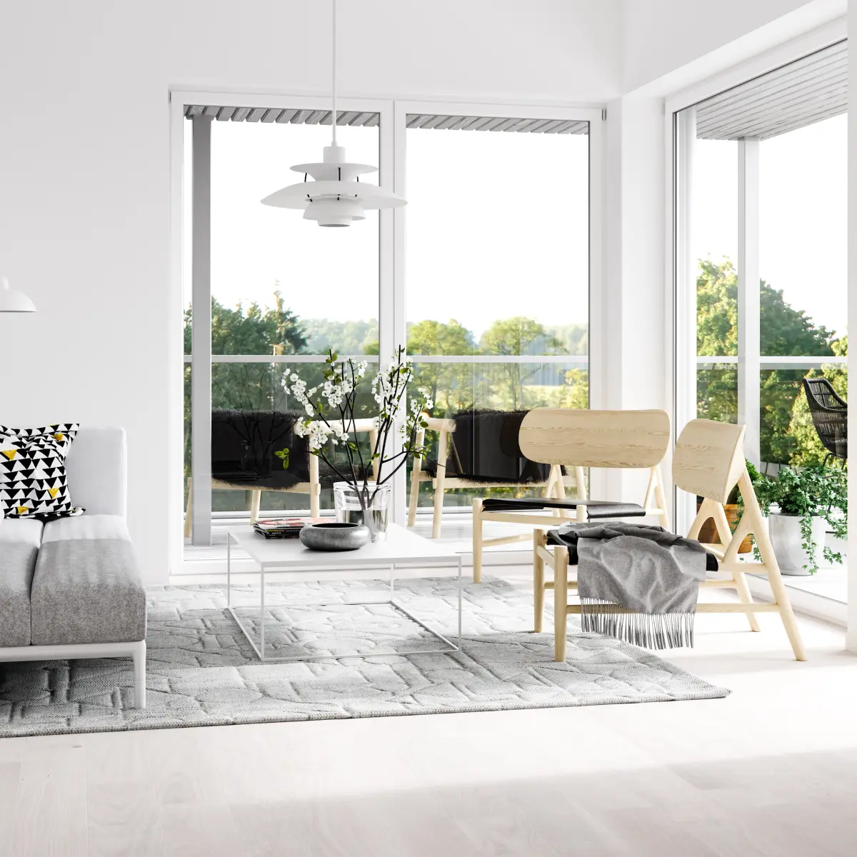 Minimalist interior with terrace 638778038 6000x3376