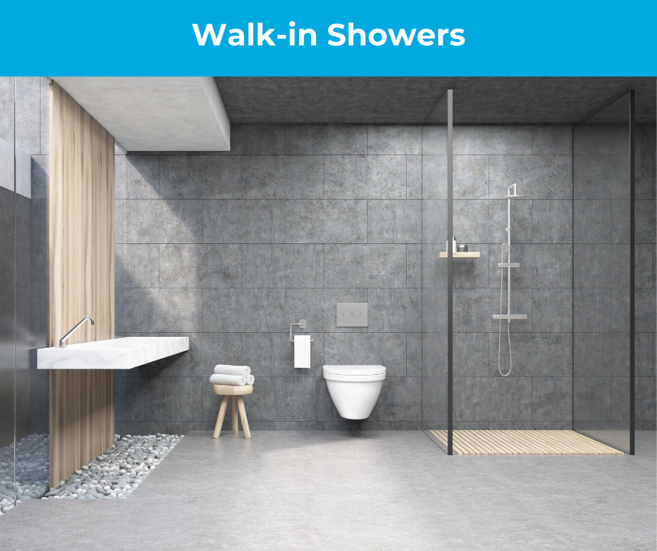 Walk-in Frameless Showers