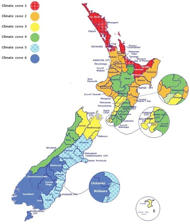 H1 Climate Zones for Double Glazing